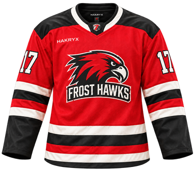 Frost Hawks game jersey, front